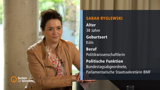 Sarah Ryglewski wird interviewt
