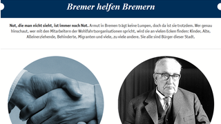 Screenshot Website Bremer helfen Bremern