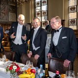 Volker Wissing (FDP), Bundesverkehrsminister und Andreas Bovenschulte nehmen 2023 an der 479. Schaffermahlzeit teil. (Archivbild)