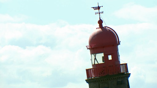 Rote Kuppel des schiefen Leuchtturm von Bremerhaven