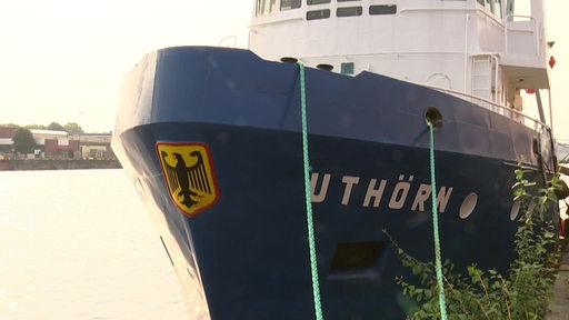 Das alte Schiff Uthörn am Fischereihafen in Bremerhaven. 