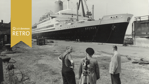 Ein Film-Team dokumentiert den Umbau von der "Pasteur" zur "Bremen", 1959