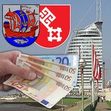 Montage: Geld, Wappen und Havenwelten