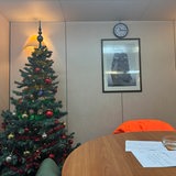 Weihnachtsbaum unter Deck