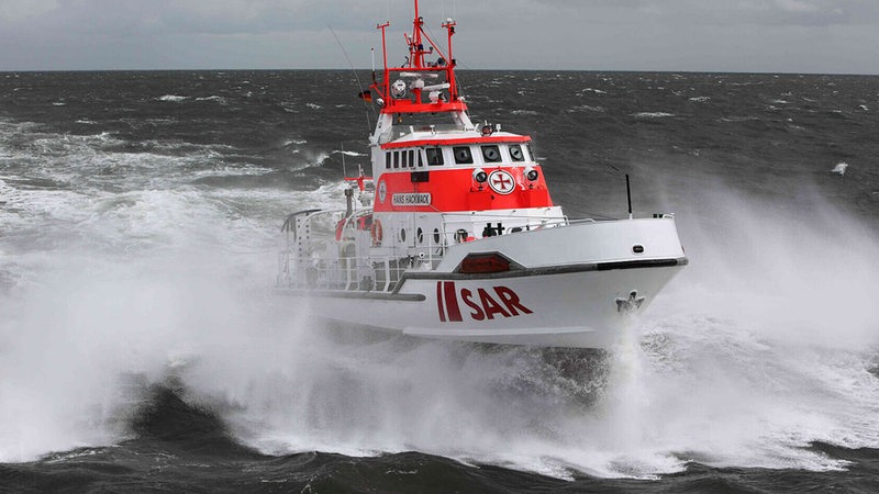 Das Seenotrettungsboot "Hans Hackmack" im Einsatz