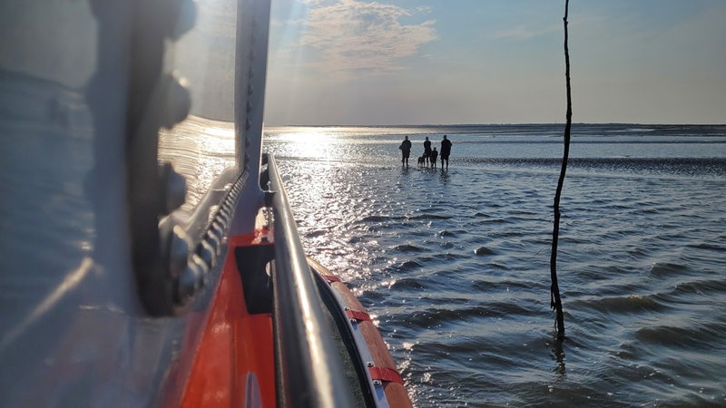 Wattwanderer auf Spiekeroog mussten von der Seenotrettung geborgen werden