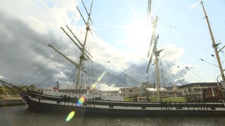 Das Schiff Seute Deern in Bremerhaven.