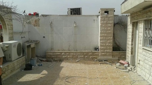 Zerstörtes Wohnhaus in Damaskus