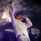 Der Rapper Sido bei einem Konzert