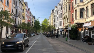 Die Straße 'Alte Bürger' wird im Sommer zur autofreien Straße.