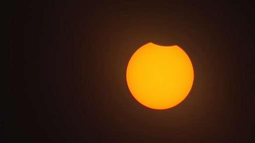 Eine partielle Sonnenfinsternis.