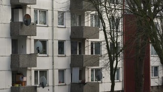 Bremer Sozialwohnungen mit Balkon.