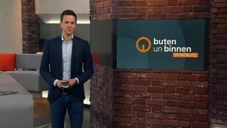Moderator Yannick Lowin im Sportblitz-Studio
