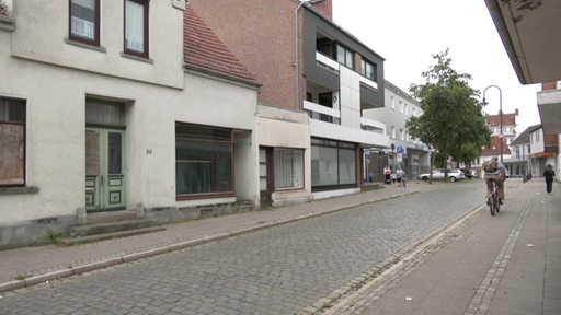 Die Mühlenstraße im Stadtteil Blumenthal in Bremen Nord. 
