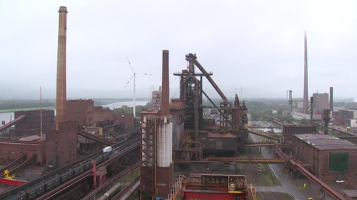 Zu sehen ist das Stahlwerk in Bremen.