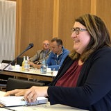 Anja Stahmann vor dem Untersuchungsausschuss zum mutmaßlichen Sozialbetrug in Bremerhaven.