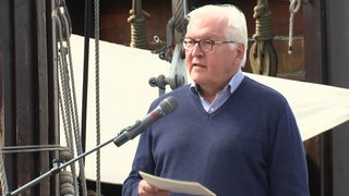 Bundespräsident Frank-Walter Steinmeier bei der Eröffnung der Maritimen Tage in Bremerhaven.