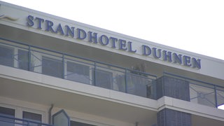 Das Strandhotel Duhnen von vorne.