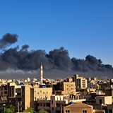 Rauchwolken über der sudanesischen Hauptstadt Khartum