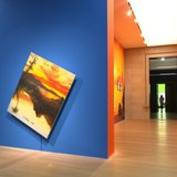 Blick in die Ausstellung "Sunset. Ein Hoch auf die sinkende Sonne" in der Kunsthalle Bremen