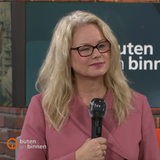 Die Talkgästin der Bündnis 90 Die Grünen Bremen, Kirsten Kappert-Gonther, im Studio von buten un binnen.