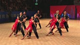 Die Lateinformation Perchtoldsdorf aus Österreich bei der Tanz-WM in Hongkong.