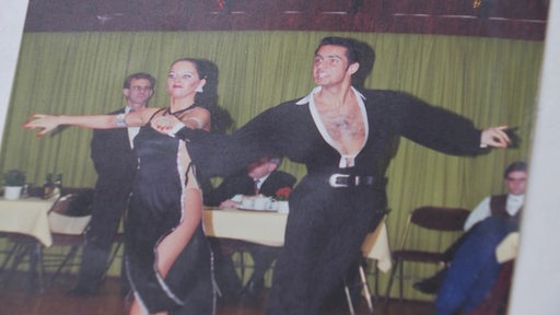 Roberto Albanese mit Tanzpartnerin auf einem Turnier