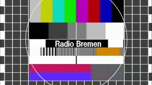 Testbild in Farbe mit Schriftzug "Radio Bremen"