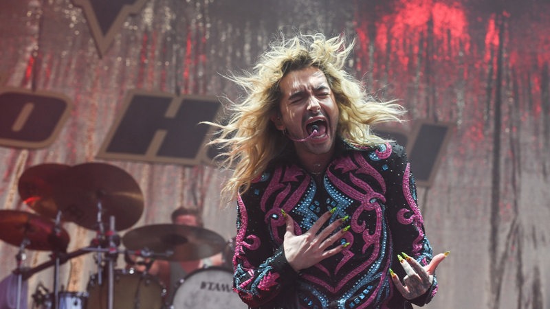 Der Sänger Bill Kaulitz tritt mit seiner Band «Tokio Hotel» beim Deichbrand Festival auf.