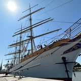 Das Schulschiff Deutschland liegt in Bremerhaven