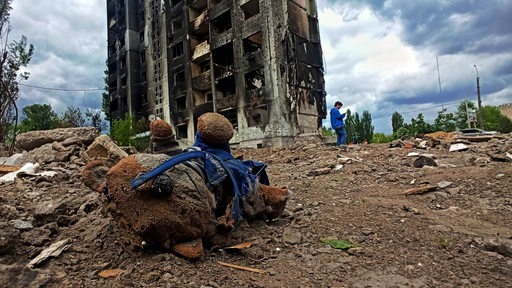 Kriegsschäden in Kiew