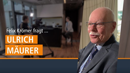 Innensenator Ulrich Mäurer (SPD) im Talk mit Felix Krömer