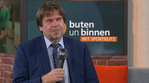 Uwe Zimmer von der Bremer Krankenhausgesellschaft im Interview bei buten un binnen.