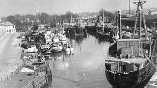 Der Vegesacker Hafen in den 50ern