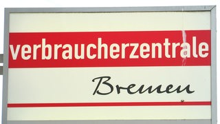 Das Schild der Verbraucherzentrale Bremen.