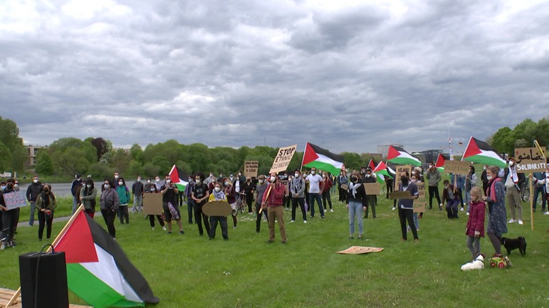 Versammlung "Solidarität mit Palästina" am Osterdeich