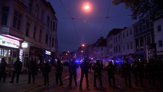 Polizisten in Bremer Viertel