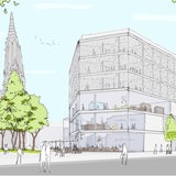 Visualisierung des neuen Karstadt-Gebäudes in Bremerhaven, Außenansicht