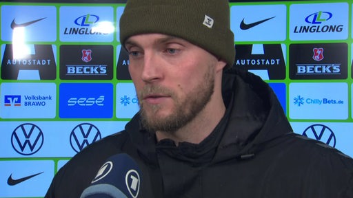 Marvin Ducksch im Interview nach dem Spiel in Wolfsburg.