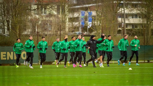 Das Werder-Training läuft beim Training.