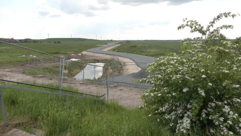 Die Baustelle des Wesertunnels der A281 in Bremen. 