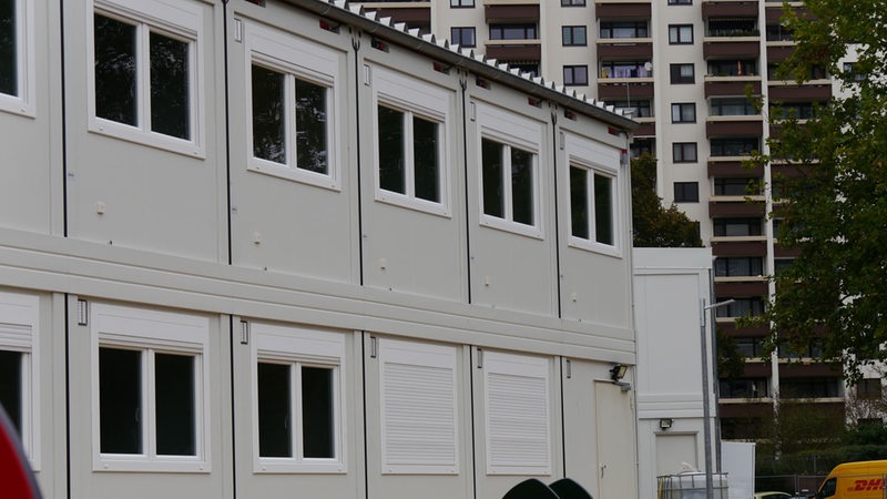 Wohncontainer in der Neuwieder Straße in Osterholz-Tenever